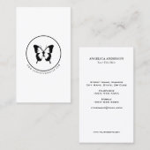 Black Butterfly Logo Visitekaartje (Voorkant / Achterkant)