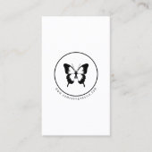 Black Butterfly Logo Visitekaartje (Voorkant)