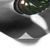 Black Butterfly Partial Color Natuur Poster (Hoek)