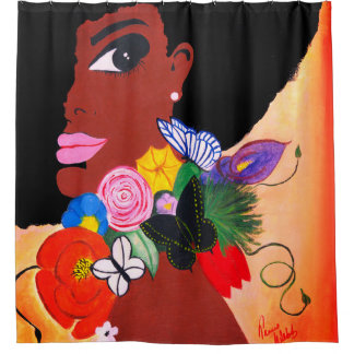 Black Butterfly Shower Curtain Douchegordijn