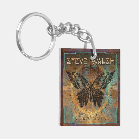 Black Butterfly Sleutelhanger (Voorkant Links)