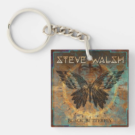 Black Butterfly Sleutelhanger (Voorkant)