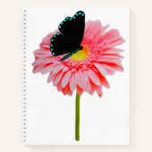 Black Butterfly Spiral Notebook Notitieboek (Voorkant)