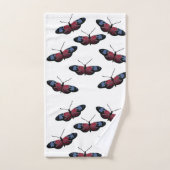 Black Butterfly Spring Art Bad Handdoek (Handdoek)