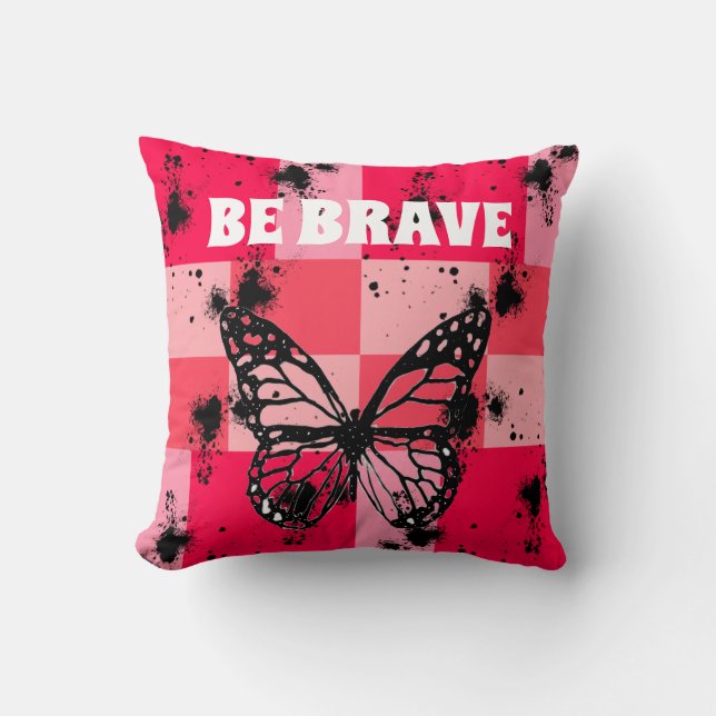 Black butterfly Sweet Modern candy abstract art Kussen (Voorkant)