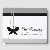 Black Butterfly Wedding Gastenboek (Voorkant)
