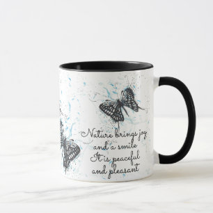Black Butterfly white coffeesthee Mok