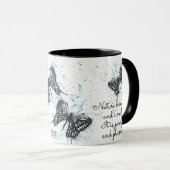 Black Butterfly white coffeesthee Mok (Voorkant rechts)