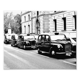 Black Cabs London Foto Afdruk
