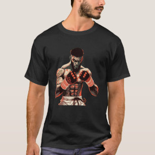 Black Cage Fighter Laat je beest los met MMA T-shirt