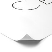 Black California Grizzly Bear Typography Art Print (Hoek)