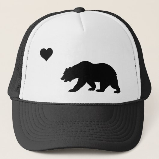 Black California Love Trucker Hat Pet (Voorkant)