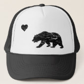  Black California Love Trucker Hat Trucker Pet (Voorkant)