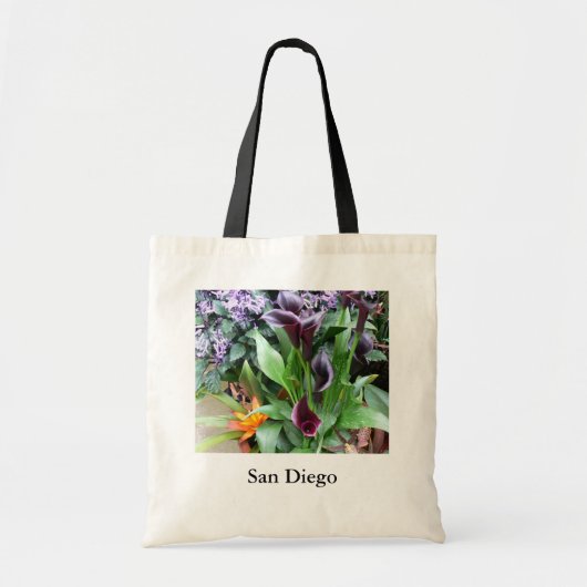 Black Calla Lilies Tote Bag (Voorkant)