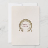 Black Calla Lily Vrijgezellenfeest Art Nouveau Dec Kaart (Achterkant)