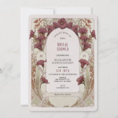 Black Calla Lily Vrijgezellenfeest Art Nouveau Dec Kaart (Voorkant)