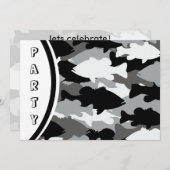 Black Camo Bass Gevist Kaart (Voorkant / Achterkant)