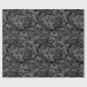 Black Camo Cadeaupapier (Vlak)