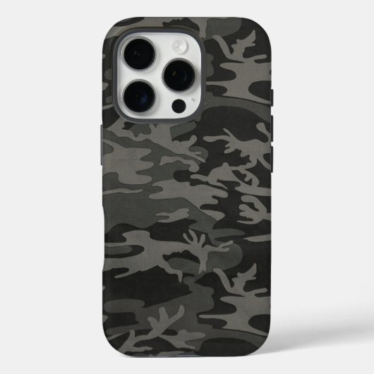 Black Camo Case-Mate iPhone Case (Achterkant)