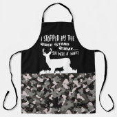Black Camo Deer Hunting Funny Quote Buck Schort (Voorkant)
