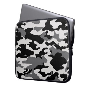 BLACK CAMO - Electronics Bag Laptop Sleeve