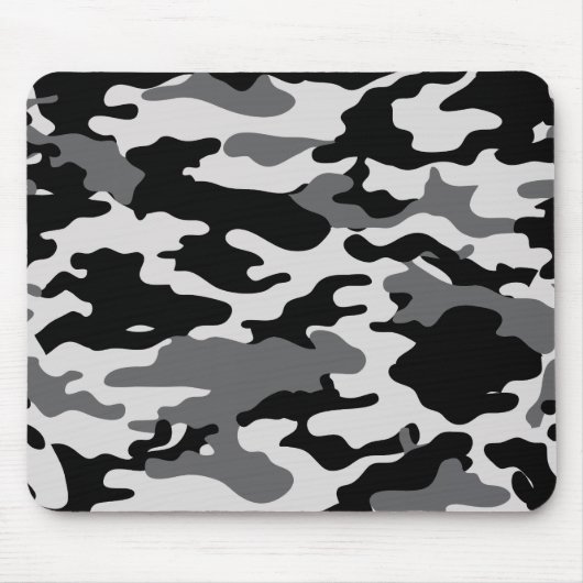 BLACK CAMO - Mousepad Muismat (Voorkant)