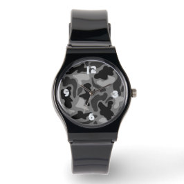 Black Camo Numbered Boys Watch Horloge