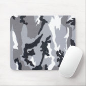 Black Camoflauge Mousepad Muismat (Met muis)