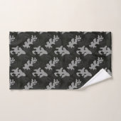 Black Camouflage Pattern Bad Handdoek (Handdoek)
