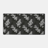 Black Camouflage Pattern Bureaumat (Voorkant)