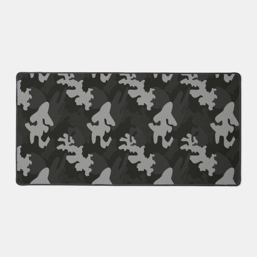Black Camouflage Pattern Bureaumat (Voorkant)