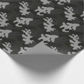 Black Camouflage Pattern Cadeaupapier (Hoek)