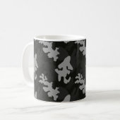 Black Camouflage Pattern Koffiemok (Voorkant links)