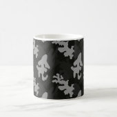 Black Camouflage Pattern Koffiemok (Center)