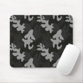 Black Camouflage Pattern Muismat (Met muis)