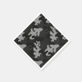 Black Camouflage Pattern Servet (Hoek)