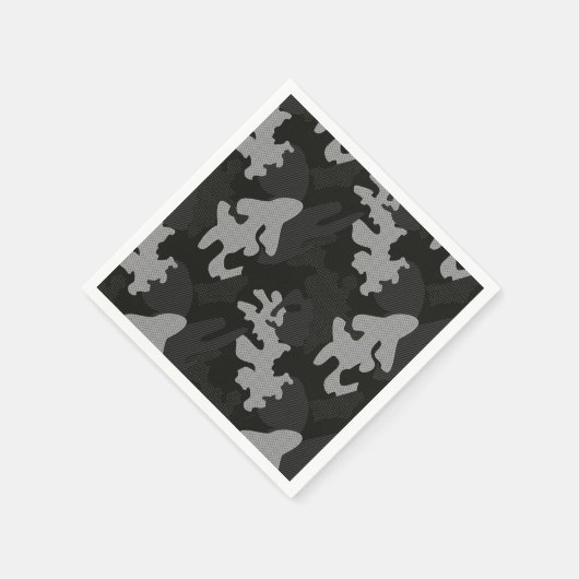 Black Camouflage Pattern Servet (Hoek)