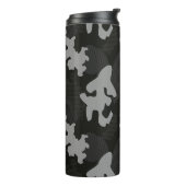 Black Camouflage Pattern Thermosbeker (Gedraaid links)