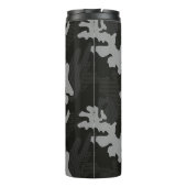 Black Camouflage Pattern Thermosbeker (Achterkant)