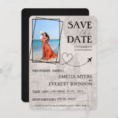 Black Cancun Passport Bewaar de datum Save The Date (Voorkant / Achterkant)