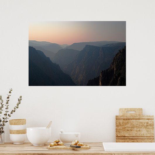 Black Canyon Morning Poster (Keuken)