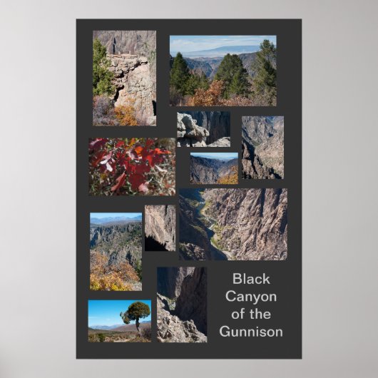 Black Canyon of the Gunnison Custom Travel Poster (Voorkant)