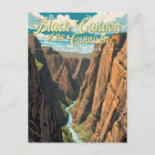 Black Canyon of the Gunnison National Park Art Briefkaart (Voorkant)