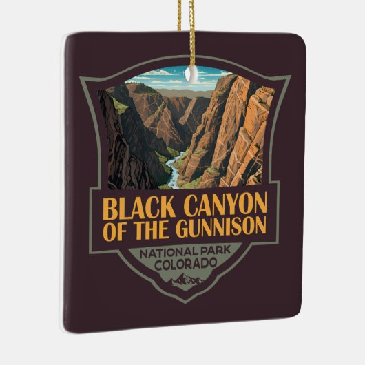 Black Canyon of the Gunnison National Park Art Keramisch Ornament (Rechts)