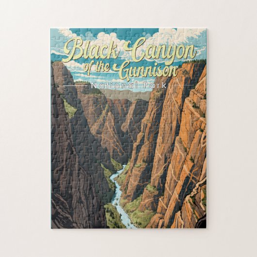Black Canyon of the Gunnison National Park Art Legpuzzel (Verticaal)