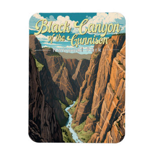 Black Canyon of the Gunnison National Park Art Magneet