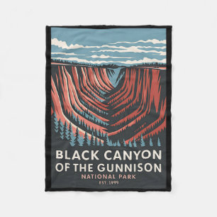 Black Canyon Of The Gunnison National Park Klassie Fleece Deken