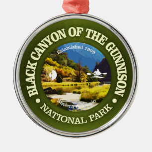 Black Canyon of the Gunnison (rd)2 Metalen Ornament