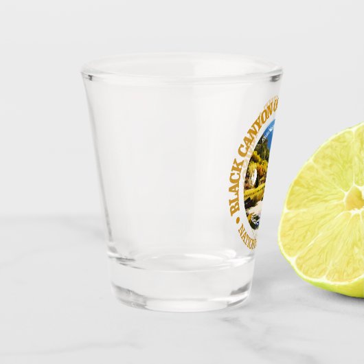 Black Canyon of the Gunnison (rd)2 Shot Glas (Links)