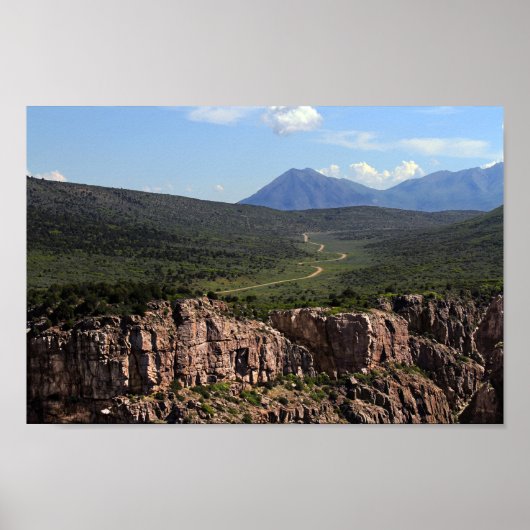 Black Canyon Road in Colorado Poster (Voorkant)